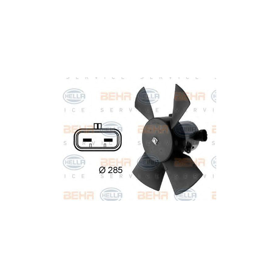 Hella 8EW 009 158-701 Fan, Radiator