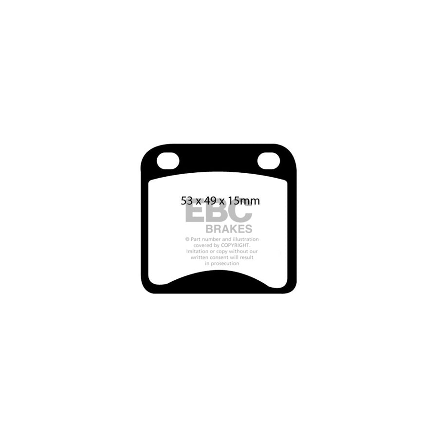 EBC DP158 Honda Ultimax Front Brake Pads (Inc. N600 & S600) 2 | ML Performance US Car Parts
