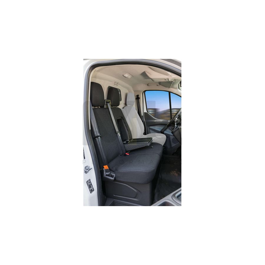 WALSER 10532 Car seat cover Grey, Polyester, Front