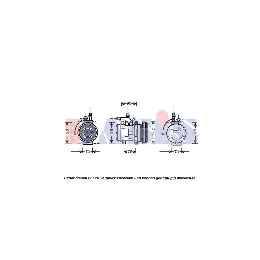 AKS Dasis 850700T Compressor, Air Conditioning
