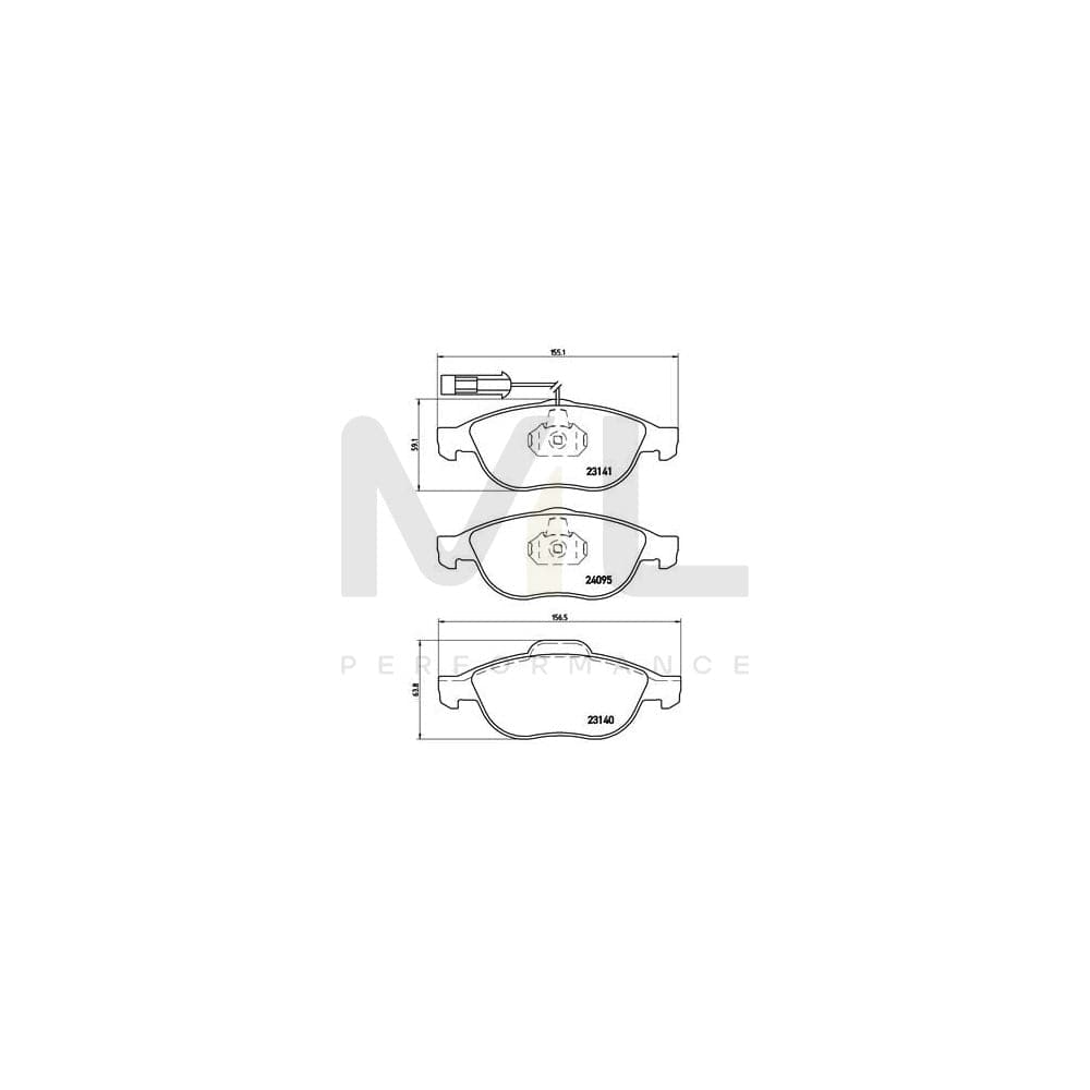 Brembo P 23 114 Brake Pad Set | ML Performance Car Parts