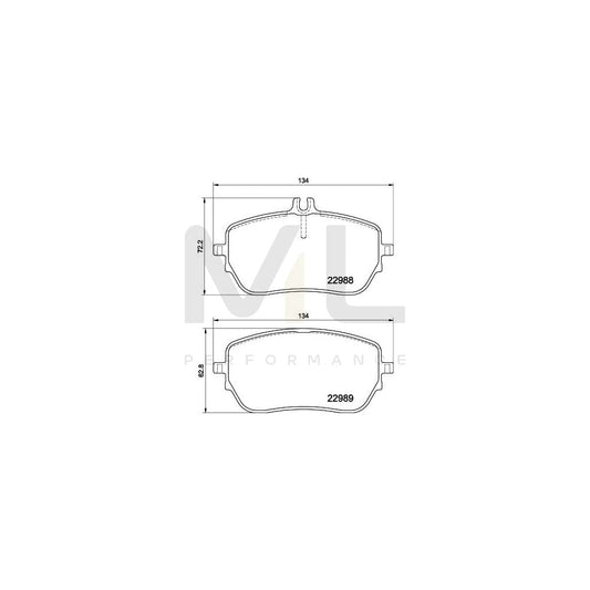 Hella 8DB 355 037-961 Brake Pad Set Prepared For Wear Indicator, With Brake Caliper Screws, With Accessories