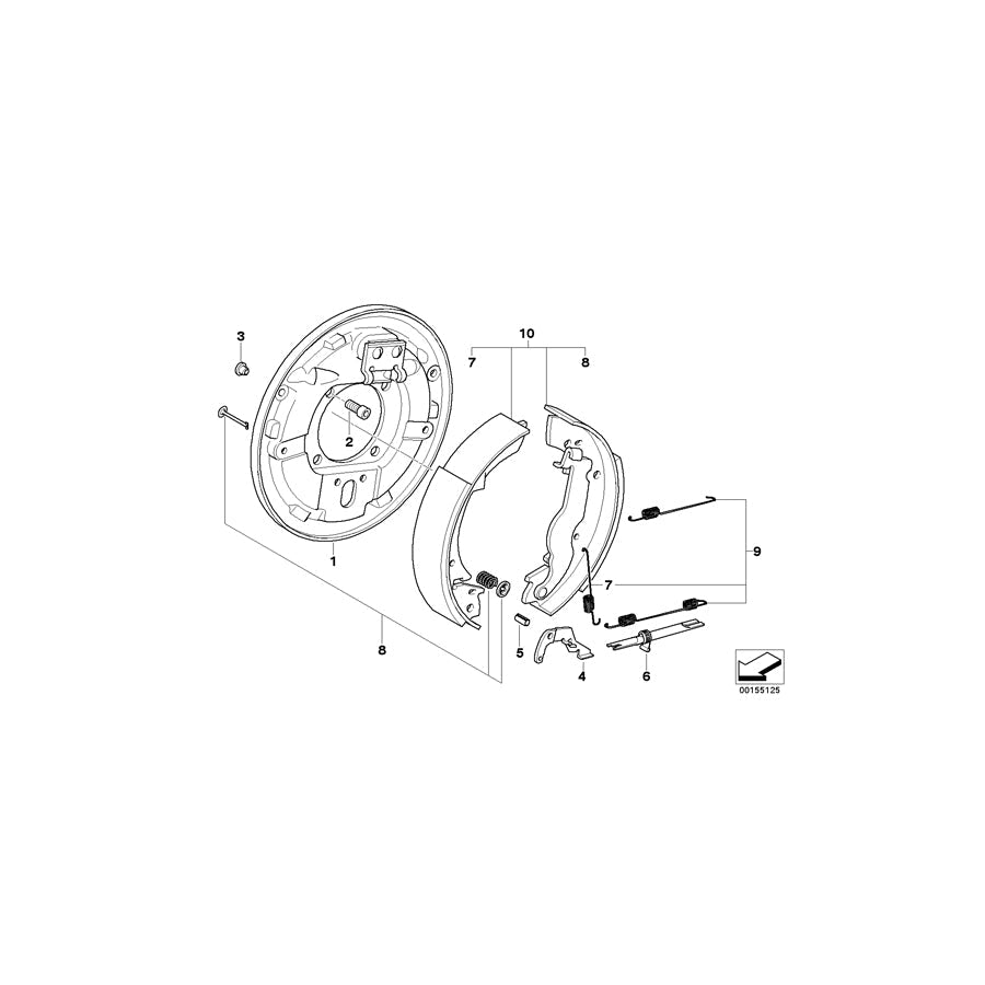 Genuine BMW 34211156267 E30 Calliper Carrier Left (Inc. 316i, 320i & 316) | ML Performance US Car Parts
