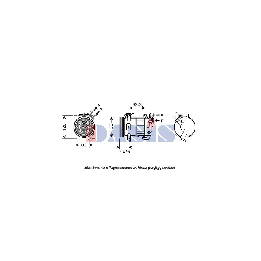 AKS Dasis 851866N Compressor, Air Conditioning