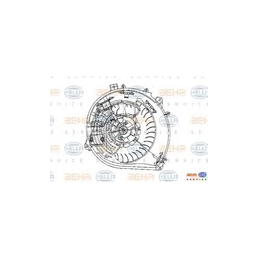 Hella 8EW 009 159-261 Interior Blower