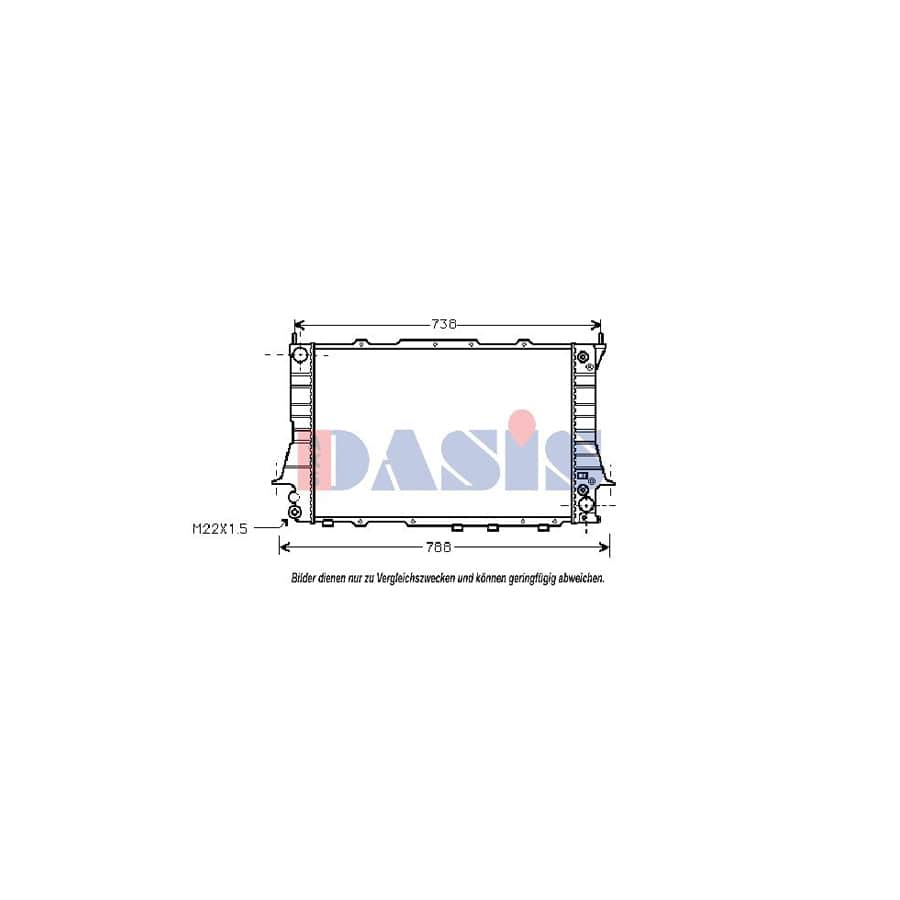 AKS Dasis 481730N Engine Radiator
