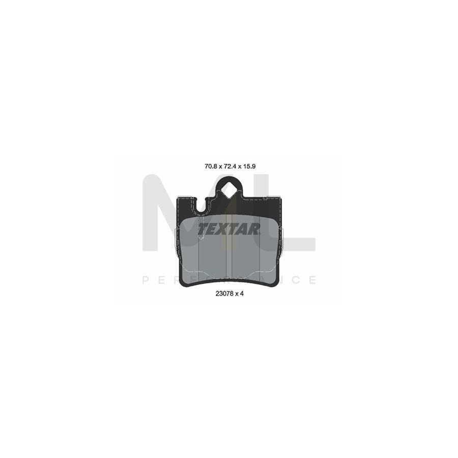 TEXTAR epad 2307881 Brake pad set suitable for MERCEDES-BENZ S-Class prepared for wear indicator | ML Performance Car Parts