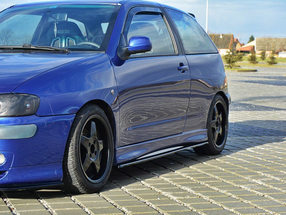 Maxton Design SE-IB-2F-CU-SD1T Side Skirts Splitters Seat Ibiza MK2 Cupra Facelift (1999-2002) | ML Performance UK Car Parts
