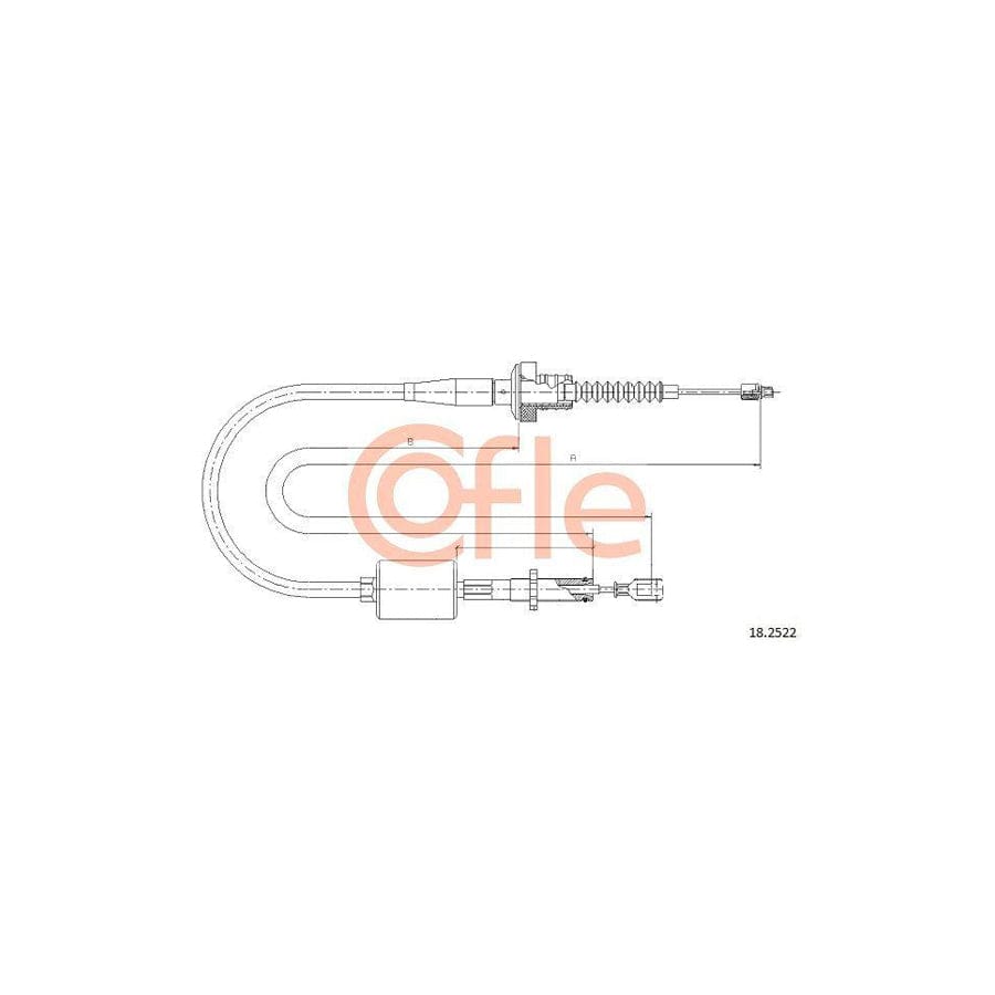 Cofle 18.2522 Clutch Cable for Hyundai Amica / Atoz (MX)