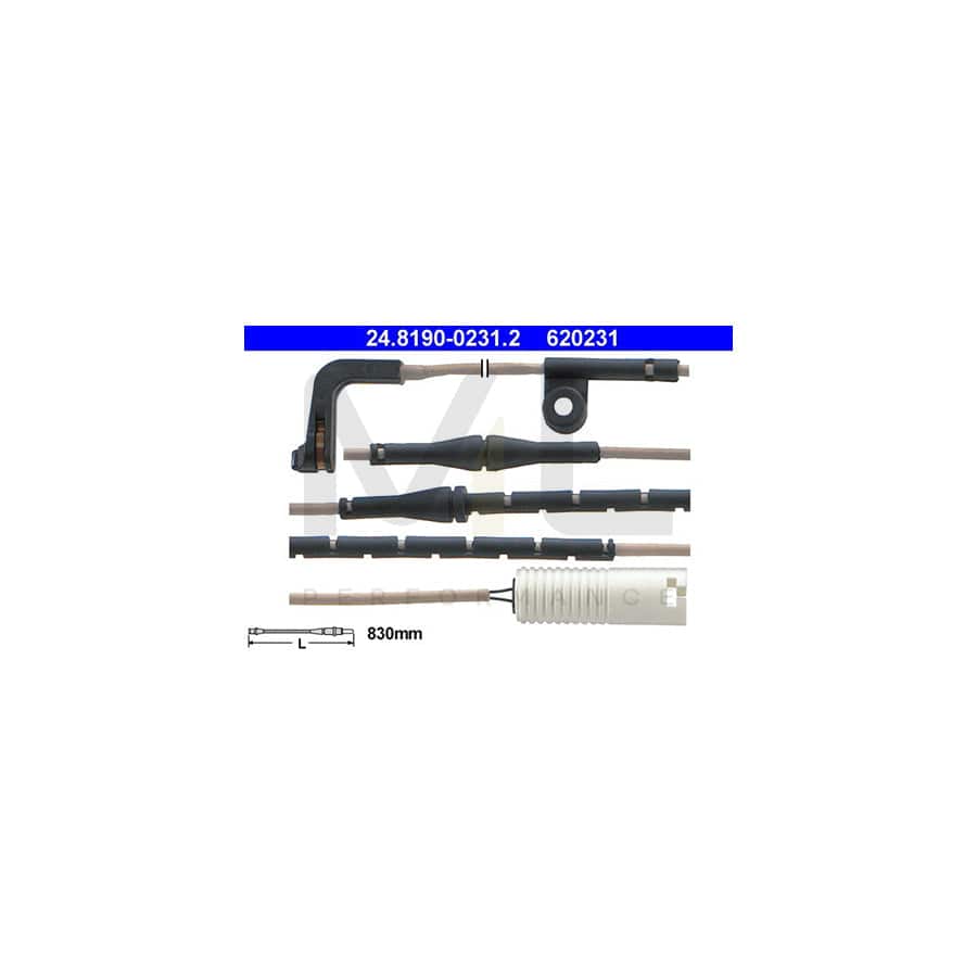 ATE 24.8190-0231.2 Brake pad wear sensor for BMW 7 (E65, E66, E67)