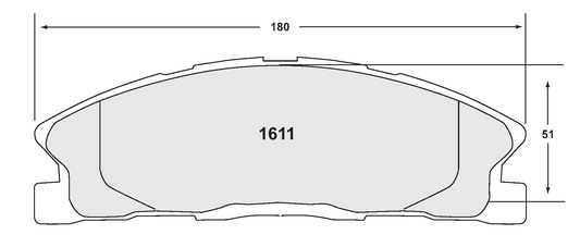 PFC 1611.22 BRAKE PADS Z-RATED CARBON METALLIC