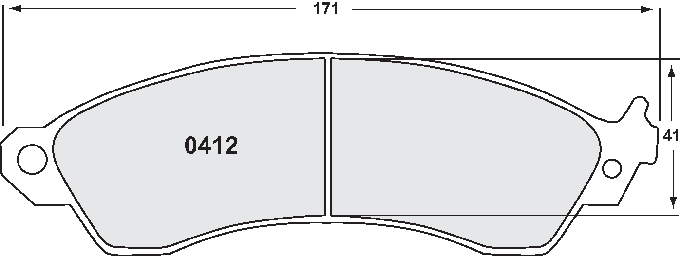 PFC 0412.90.16.04 BRAKE PADS RACE 90 CMPD 16MM D MUSTANG 1995-04