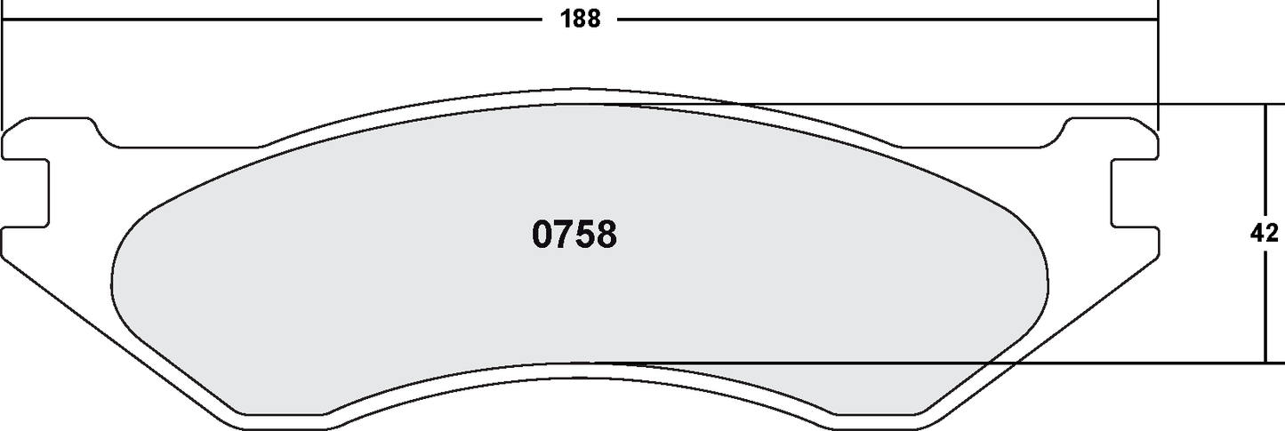 PFC 0758.22 BRAKE PADS Z-RATED CARBON METALLIC
