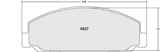 PFC 0827.59 BRAKE PADS Z-RATED CARBON METALLIC