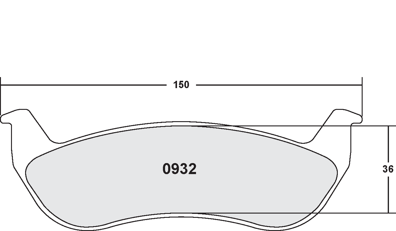 PFC 0932.22 BRAKE PADS Z-RATED CARBON METALLIC
