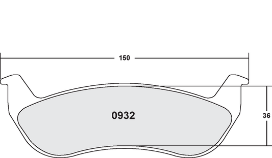PFC 0932.22 BRAKE PADS Z-RATED CARBON METALLIC