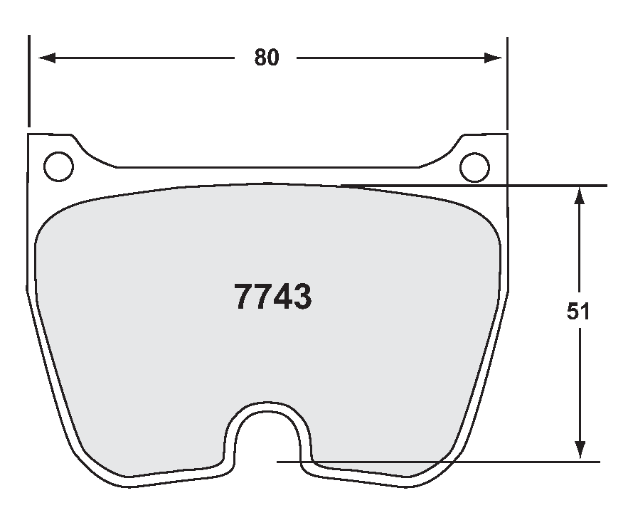 PFC 7743.93.22.44 BRAKE PADS RACE 93 CMPD 22MM D FOCUS WRC (TARMAC)