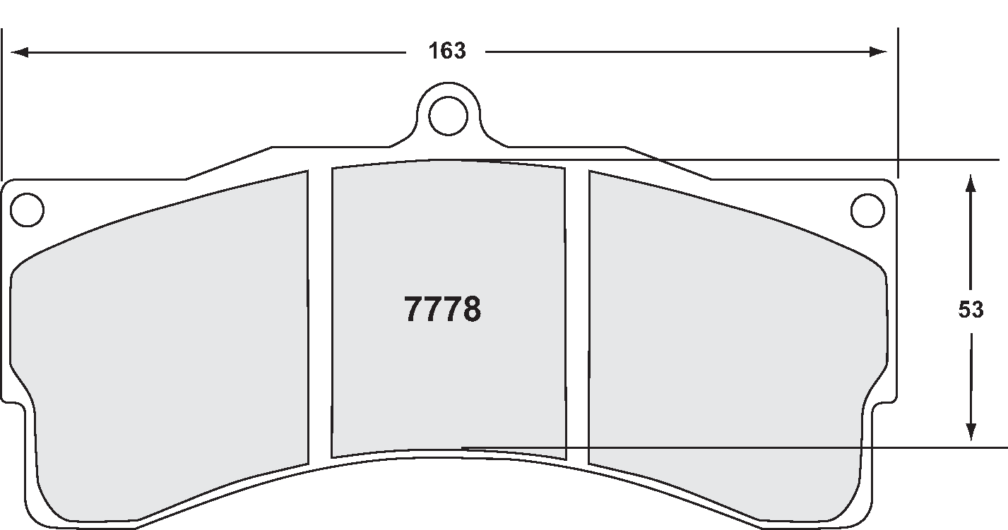 PFC 7778.05.25.44 BRAKE PADS RACE 05 CMPD 25MM BMW Z4 GT3