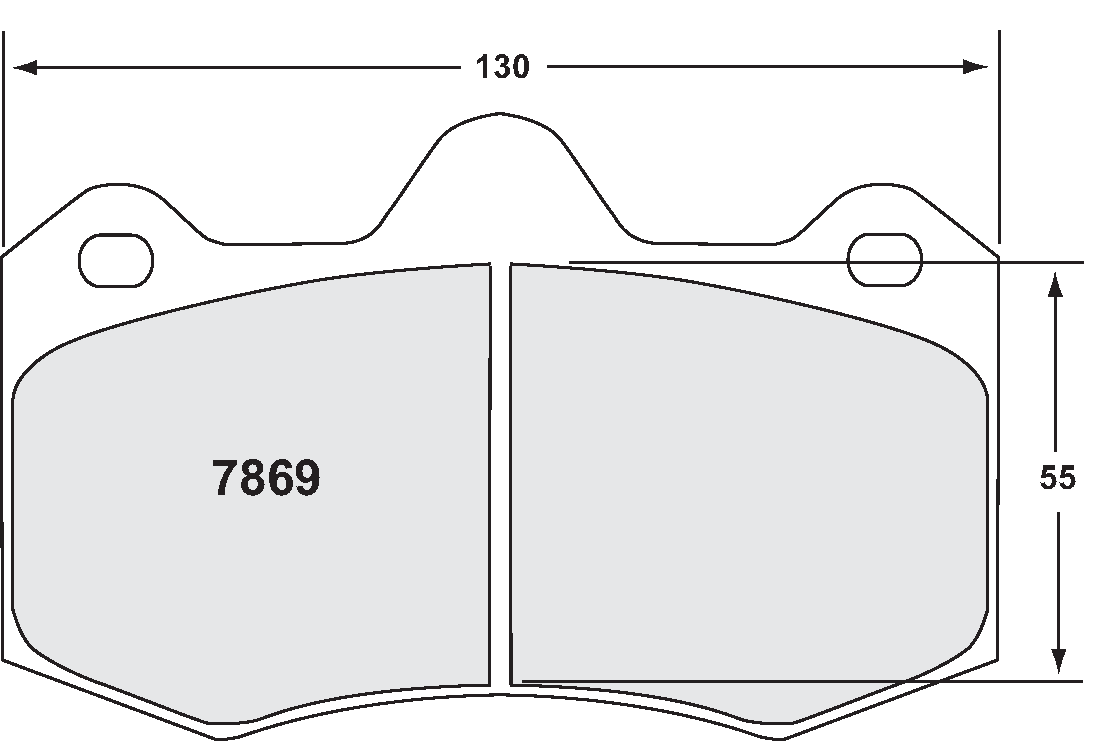 PFC 7869.08.17.44 FRONT BRAKE PADS RACE 08 CMPD 17MM LOTUS EVORA 3.5 2009 GTS AP 4-PISTON (17MM)