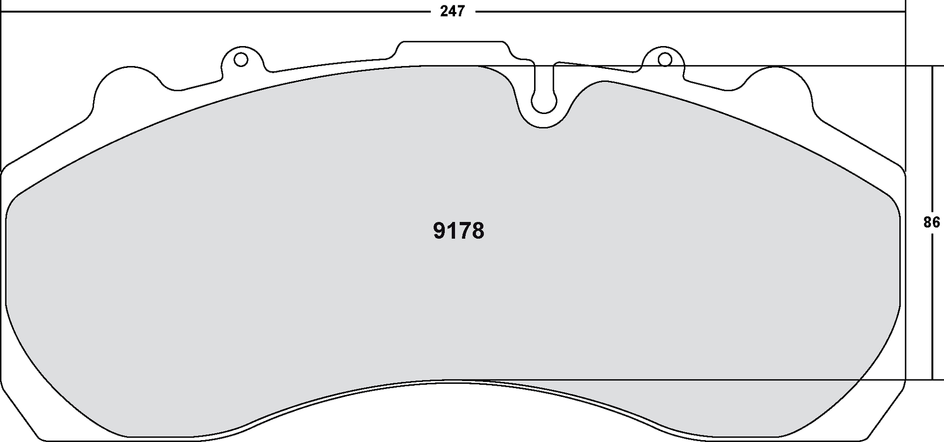 PFC 9178.12 BRAKE PADS Z-RATED ECV