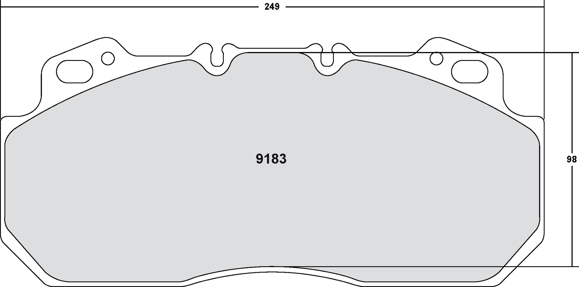 PFC 9183.10 BRAKE PADS Z-RATED ECV