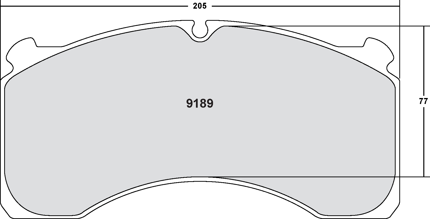 PFC 9189.10 BRAKE PADS Z-RATED ECV