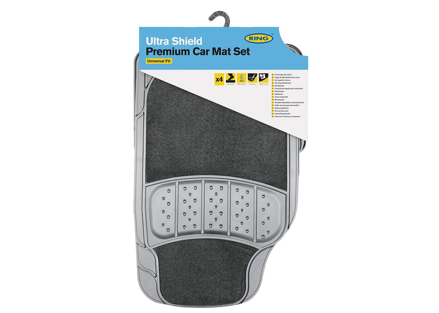 RING RMAT2 Carpet Shield Rubber/Carpet Grey Mat