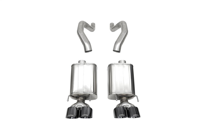CORSA Performance Corsa 06-13 Chevy Corvette C6 Z06 7.0L / 09-13 ZR1 6.2L Black PVD AxleBack Exhaust w/4.5in Twin Tips