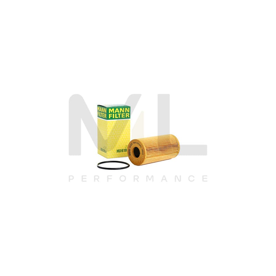 MANN-FILTER HU 618 x Oil Filter with seal, Filter Insert