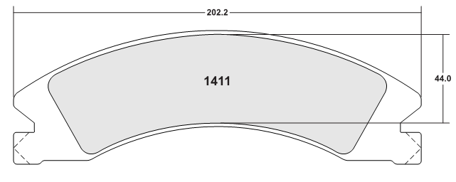 PFC 1411.22 1411 CARBON METALLIC BRAKE PAD SET BRAKE PADS ROAD