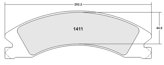 PFC 1411.22 1411 CARBON METALLIC BRAKE PAD SET BRAKE PADS ROAD