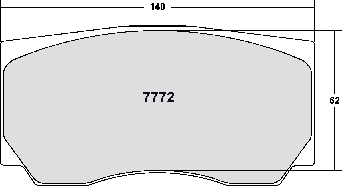PFC 7772.01.28.34 BRAKE PADS RACE 01 CMPD 28MM FIAT GRANDE PUNTO (TARMAC)