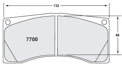 PFC 7700.332.25.44 BRAKE PADS RACE 332 CMPD 25MM PORSCHE 997 GT3/GT2/RS