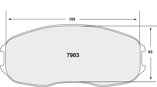 PFC 7903.06.33.34 BRAKE PADS RACE 06 CMPD 33MM