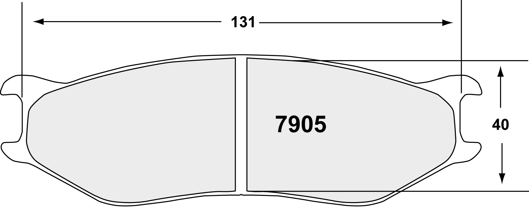 PFC 7905.14.25.44 BRAKE PADS RACE 14 CMPD 25MM