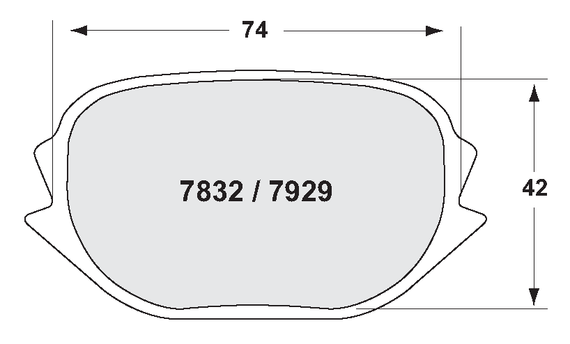 PFC 7832.01.14.44 BRAKE PADS RACE 01 CMPD 14MM RENAULT CLIO R3T (TARMAC & GRAVEL)