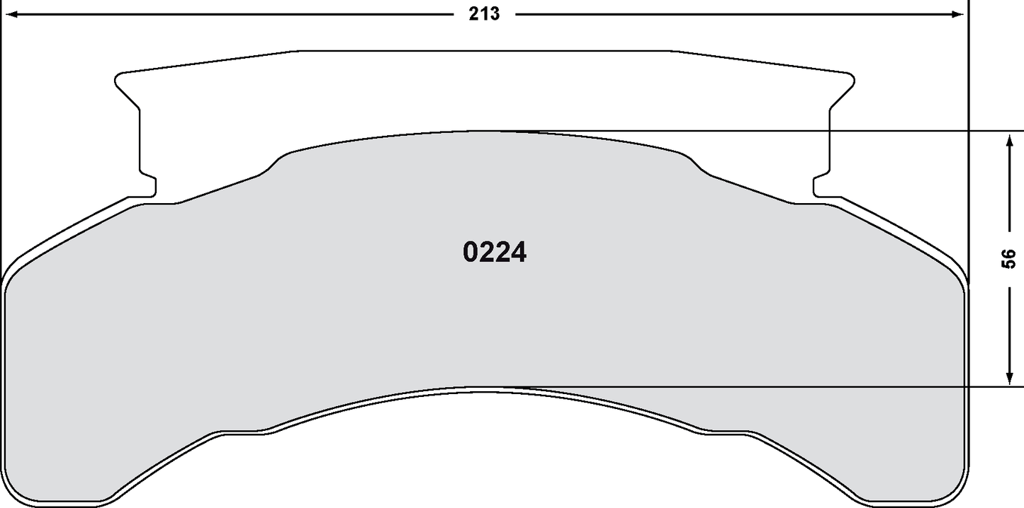 PFC 0224.22 BRAKE PADS Z-RATED CARBON METALLIC D F600 (84-89)
