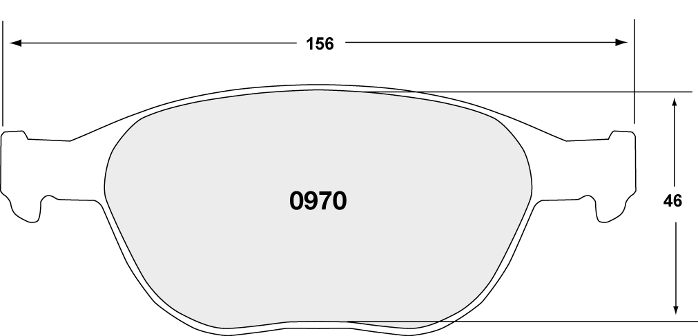 PFC 0970.22 BRAKE PADS Z-RATED CARBON METALLIC FRONT FIESTA MK 5 ST150 2005-