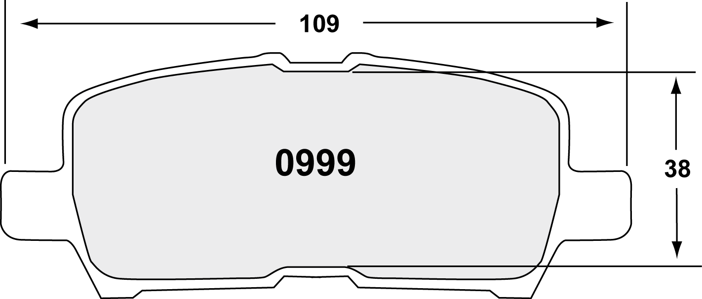PFC 0999.22 BRAKE PADS Z-RATED CARBON METALLIC REAR CHEVROLET IMPALA 2011