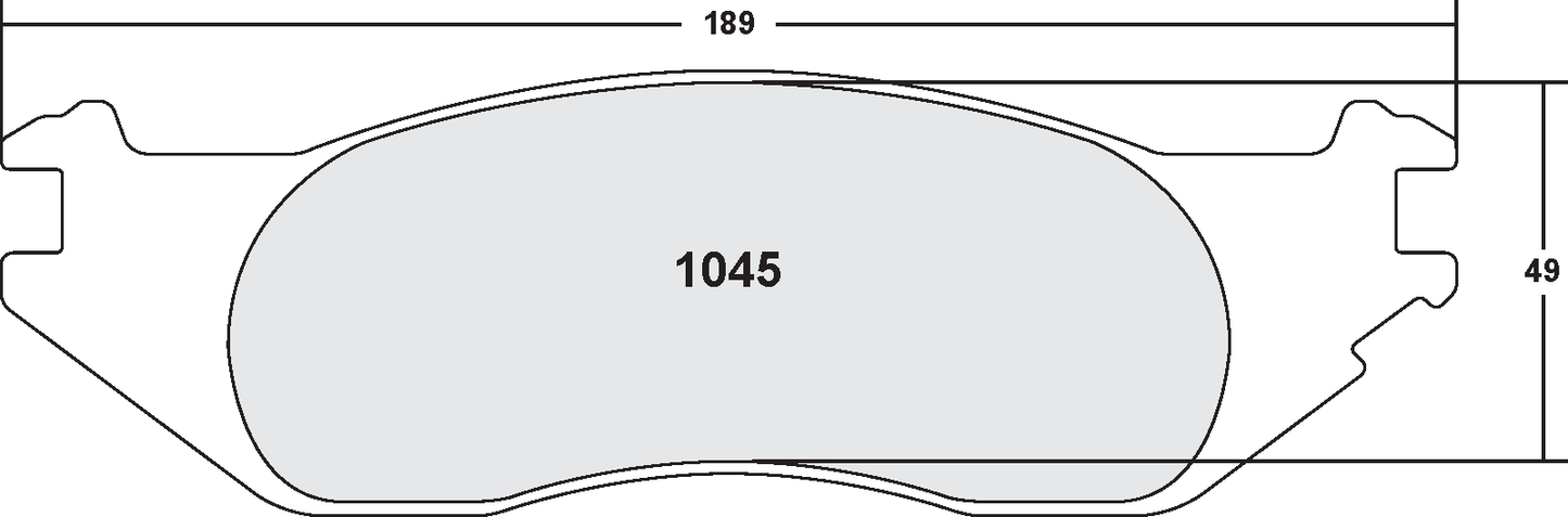 PFC 1045.10 BRAKE PADS Z-RATED
