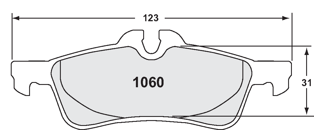 PFC 1060.10 BRAKE PADS Z-RATED REAR MINI COOPER JCW