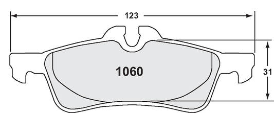 PFC 1060.10 BRAKE PADS Z-RATED REAR MINI COOPER JCW