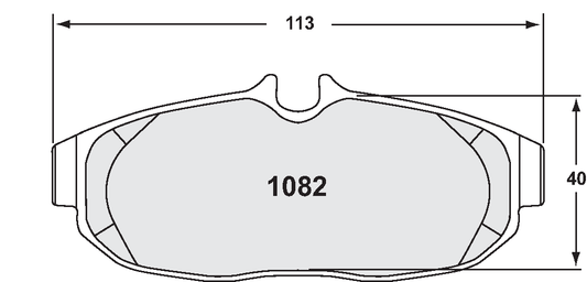 PFC 1082.10 BRAKE PADS Z-RATED REAR MUSTANG 2007 GT500