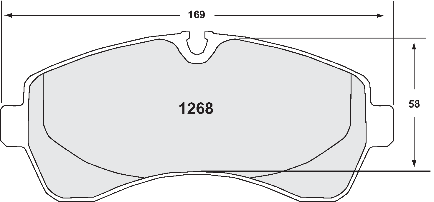 PFC 1268.10 BRAKE PADS Z-RATED VW CRAFTER 06