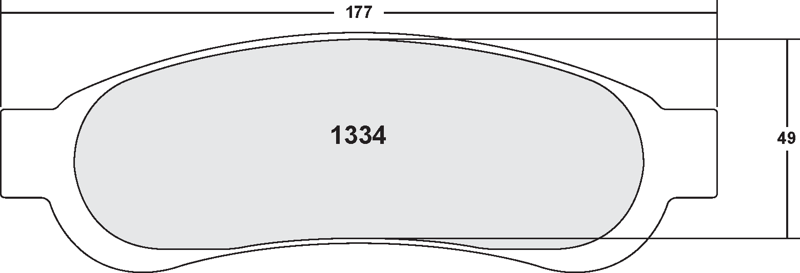 PFC 1334.11 BRAKE PADS Z-RATED