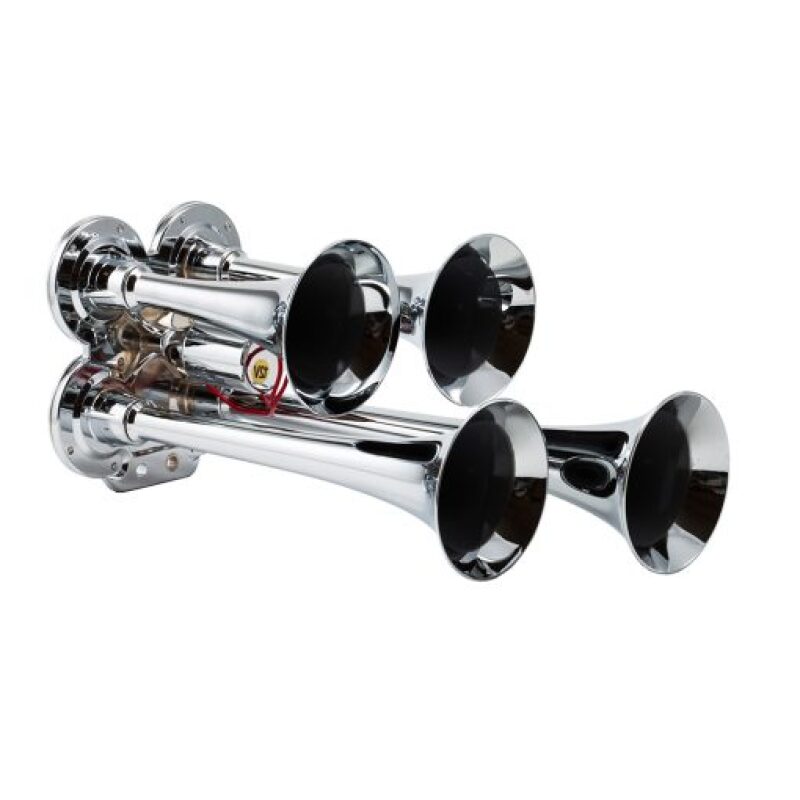 Kleinn Air Horns Kleinn Chrome Quad Horn/ 12.5In/10In/7.5In/6In - Chrome-Plated Zinc Alloy