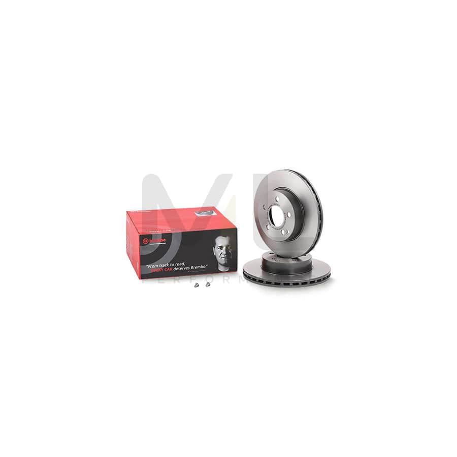 BREMBO COATED DISC LINE 09.A736.11 Brake Disc suitable for MERCEDES-BENZ C-Class Internally Vented, Coated, High-carbon, with bolts/screws | ML Performance Car Parts