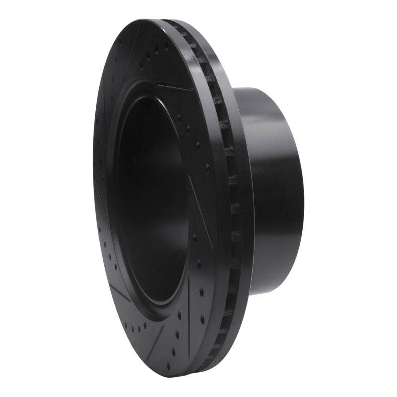 R1 Concepts R1 19-25 Ram 3500 Rear Right Drilled & Slotted Black Brake Rotor