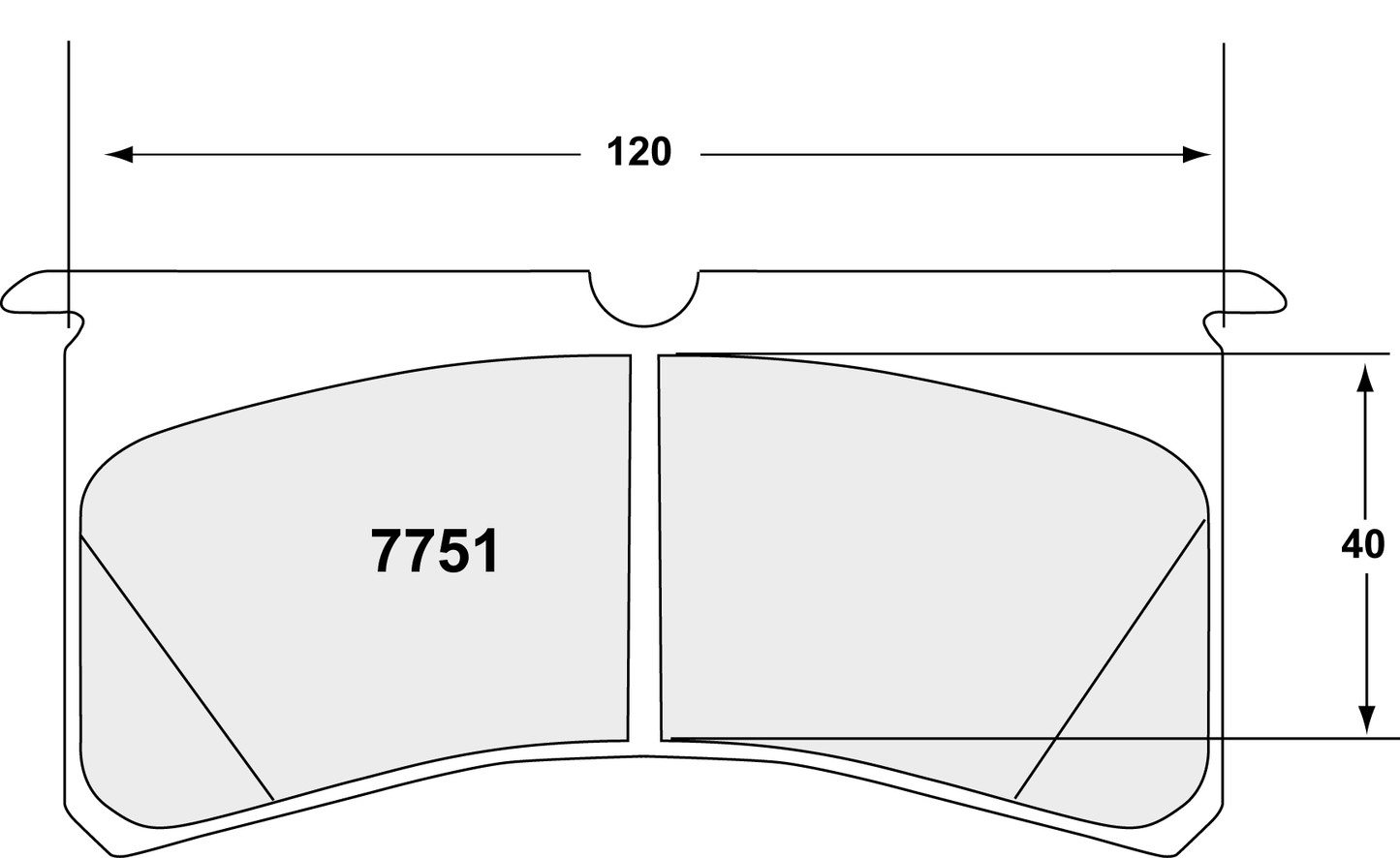 PFC 7751.01.20.44 BRAKE PADS RACE 01 CMPD 20MM AP CP8240/CP8241/CP8250 4-PISTON S