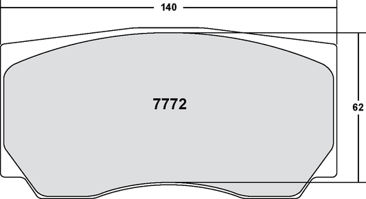 PFC 7772.83.18.44 BRAKE PADS RACE 83 CMPD 18MM FIAT GRANDE PUNTO (TARMAC)